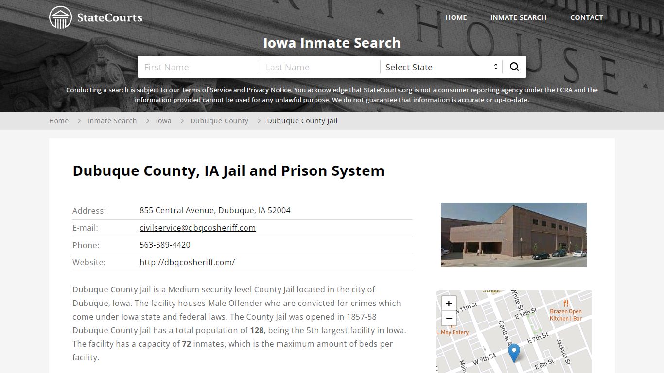 Dubuque County Jail Inmate Records Search, Iowa - StateCourts