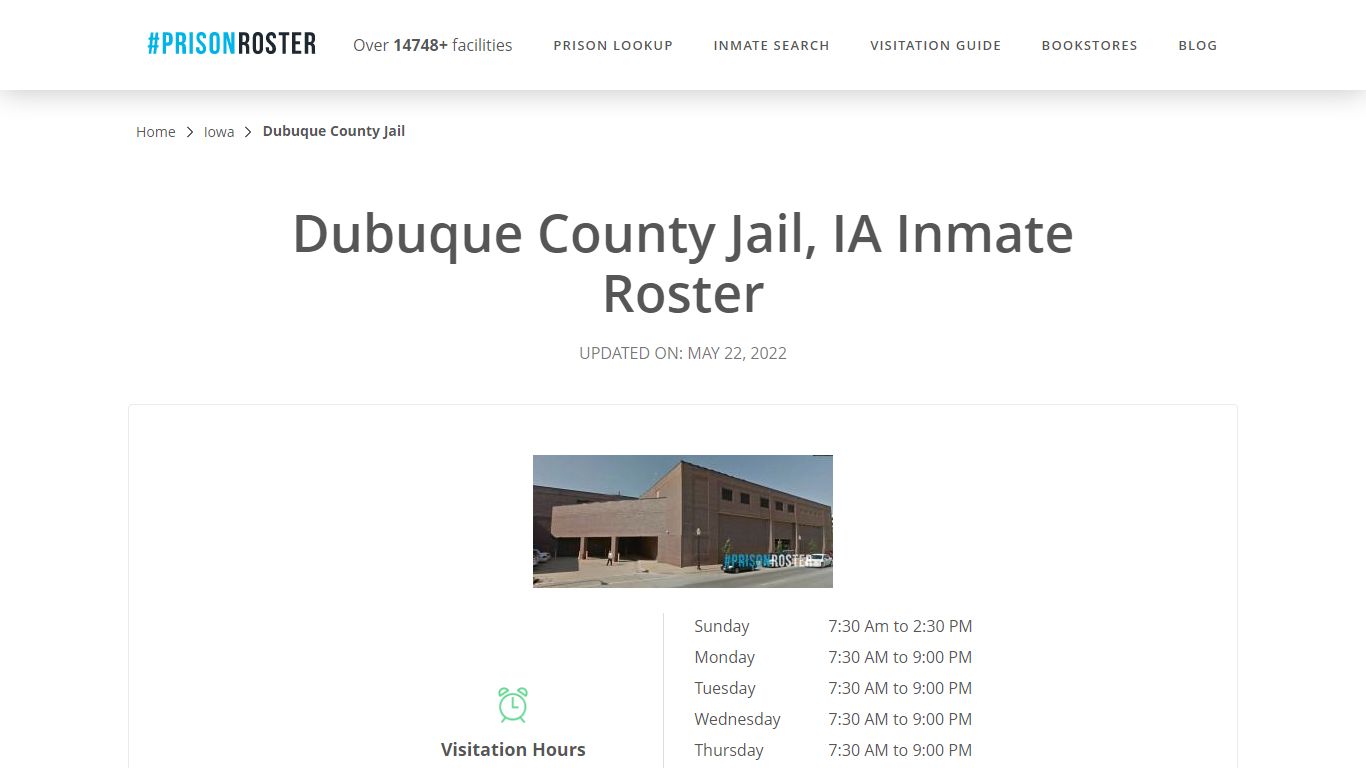 Dubuque County Jail, IA Inmate Roster